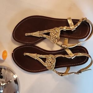 Gold Sandals